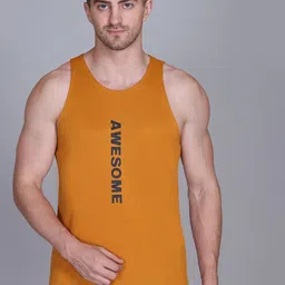 Antiloop Awesome Printed Gym Vests Vest-02AweMustard-M-image-6