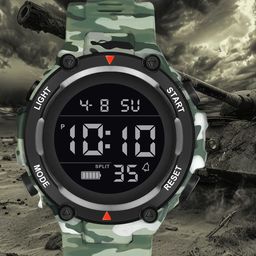 LOIS CARON Men Dial & Bracelet Style Straps Digital Watch LCDA8019-Green-11