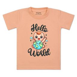 Arvesa Kids Typography Printed Raw Edge T-shirt-image-95