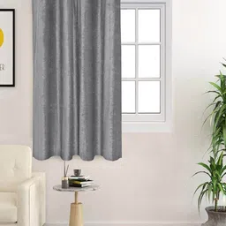 Saral Home Grey Room Darkening Window Curtains-image-69