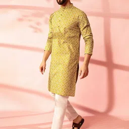 Anouk Men Floral Printed Kurta-picture-22