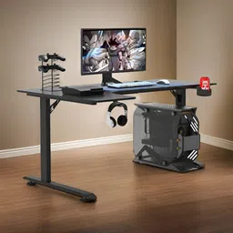 The Better Home Black L Shaped Wooden Gaming Desk Study Table-image-72