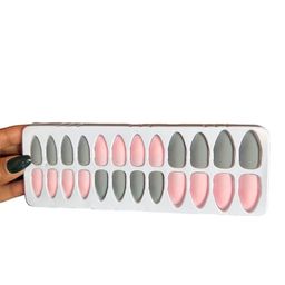 CHRONEX Set Of 24 Matte Finish Reusable Press On Nail Extensions image 3