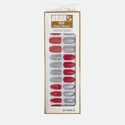CHRONEX Set Of 24 Glitter Reusable Press On Nail Extensions image 3
