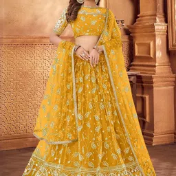 F Plus Fashion Black Net Lehenga Choli-picture-38