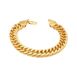 MEMOIR Men Brass Gold-Plated Wraparound Bracelet-11