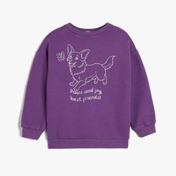 Koton Girls Graphic Printed Pullover Sweatshirt-picture-46