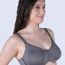 Soie Non Padded Wired Full Coverage Minimiser T-shirt Moisture Wicking Bra image 4