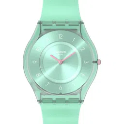 Swatch Pastelicious Teal Women Solid Dial & Straps Analogue Watch SS08L100-image-24
