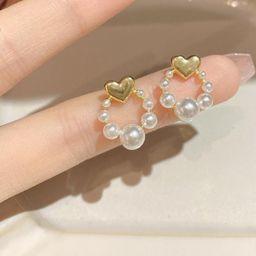 Arzonai Contemporary Half Hoop Earrings-image-91