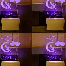 SOMIL Set of 4 3D Illusion Effect Multicolour Led Night Lamp-image-83