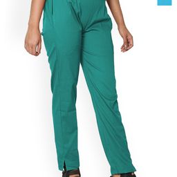 SRISARAS Women Pack Of 2 Cotton Regular Fit Mid-Rise Pleated Trousers-picture-12