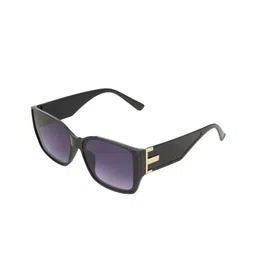 BAYBERRY Unisex Black Lens & Black Square Sunglasses with-40