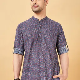 indus route by Pantaloons Men Geometric Printed Kurta-image-42