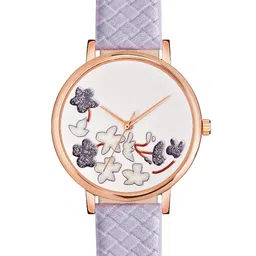 DOUBLERUN Women Dial & Leather Straps Analogue Multi Function Watch H05NMT-502-40