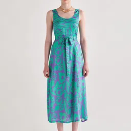 Midsummer Printed Sleeveless Top With Skirt Co-Ords-image-13