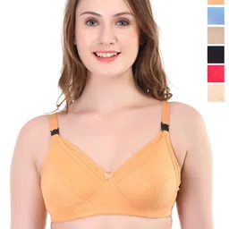 Liigne Women Pack Of 6 Full Coverage Non Padded Non-Wired Cotton Maternity Bra-picture-14