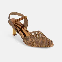 Mochi Printed Slim Heeled Pumps-55