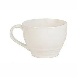 BODHI HOUSE White Glossy Dishwasher And Microwave Safe Ceramic Cup-33