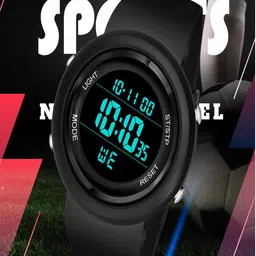 Hala Men Aluminium Dial & Silicon Straps Digital Watch BEN-BLACK-04-9