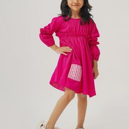 Peekaaboo Kids Puff Sleeve Empire Dress-image-85