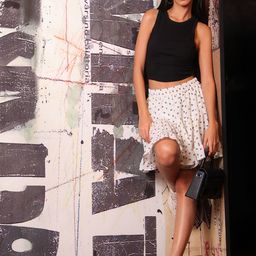French Theory Printed Ruffle-Tiered Mini Skirts-image-98