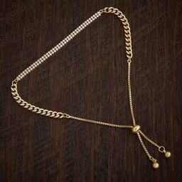 Kushal's Fashion Jewellery Gold-Plated Cubic Zirconia Armlet Bracelet-44