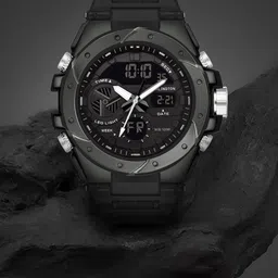 CARLINGTON Men Dial&Straps Analogue and Digital Multi Function Watch Endurance 9140 Black-8