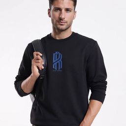 RARE RABBIT Men Graphic Printed Cotton Pullover Sweatshirt-image-52
