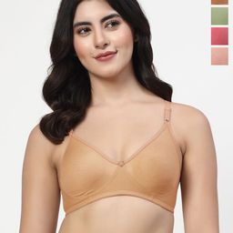 LILY Ayir Pack Of 4 Full Coverage Lightly Padded Seamless T-shirt Bra-27
