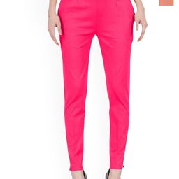 SRISARAS Women Pack Of 2 Slim Fit Peg Trousers-image-55