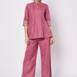9rasa Printed Mandarin Collar Neck Tunic With Trousers Co-Ords-picture-22