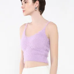 SHOWOFF Fringed Crop Top-image-82