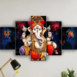 JB Creations Ganesh Ji Modern Decorative Painting For Home-image-86