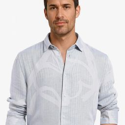 RARE RABBIT Men Comfort Spread Collar Vertical Striped Casual Shirt-picture-35