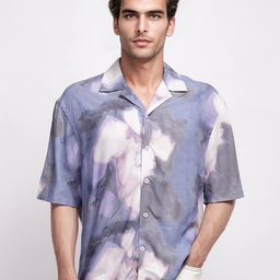 RARE RABBIT Men Comfort Boxy Opaque Printed Casual Shirt-picture-26