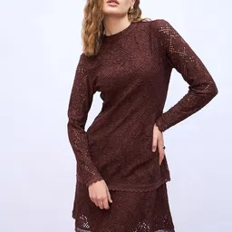 Styli Women Lace Detailing Sheath Dress-image-64