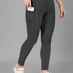 POOJARAN SAREE Women High Rise Yoga Tights-picture-14