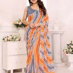 Mitera Leheriya Poly Georgette Ready to Wear Saree-image-55