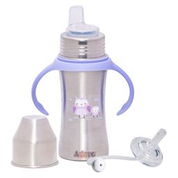 Adore Purple Printed Trion 3 In 1 Feeding Bottle - 250 ml-image-7