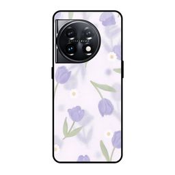 QRIOH Floral Printed OnePlus 11 5G Silicone Back Case-image-90