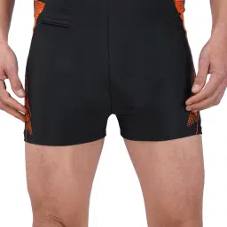 Swimwear Swimming Short Trunk for Men & Women Printed Men Trunk Black Swimsuit-image-2