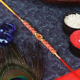Designer ALOK-S1-1120 Mauli Thread Rakhi Set-image-29