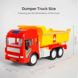 Friction Powered Dumper Truck Toy - Multicolour-picture-23