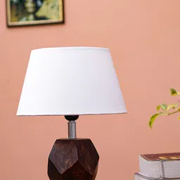 Pinecraft INTERNATIONAL  Off White Table Lamp With Shade image 4