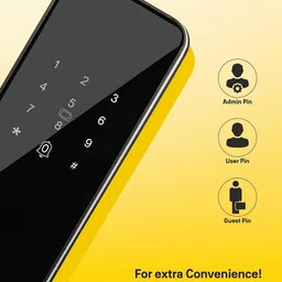 Yale Smart Locks For Private Space (Smart Keypad, YDME 100 NxT, Black) image 4