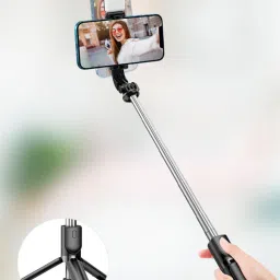 POZUB Selfie Stick And Stand R1S With Flash Light And Remote Control Video Holder Tripod, Tripod Kit, Tripod Clamp, Monopod-18