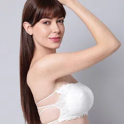 PIBU Pack Of 2 Full Coverage Non Padded Non-Wired Bandeau Bra With 360 Degree Support image 3