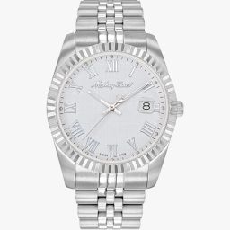 Mathy Iii Roman Swiss Made Silver Dial Analog Watch - For Men H810ABR-image-39