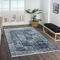 obsessions Blue Persian 3x5 Feet Machine Made Carpet-picture-40